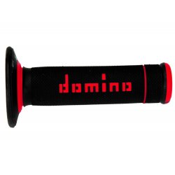 Coppia di manopole Domino nero rosso in gomma termoplastica bicomponente